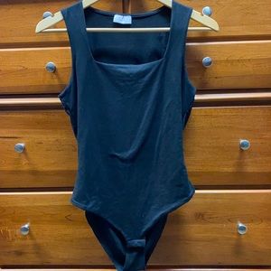 Pink Lily Black Body Suit